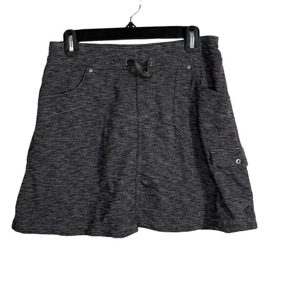 Kuhl Mova Knit Skort Space Dye Gray 5 Pocket Elastic Waist Size Small - Picture 2 of 10